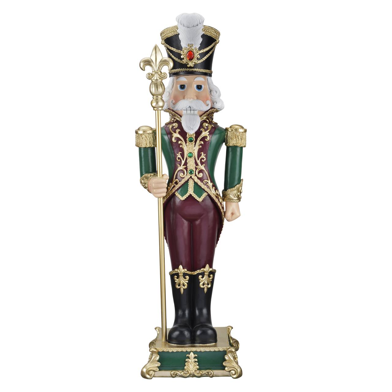 Haute Decor 3ft. Fleur De Lis Nutcracker
